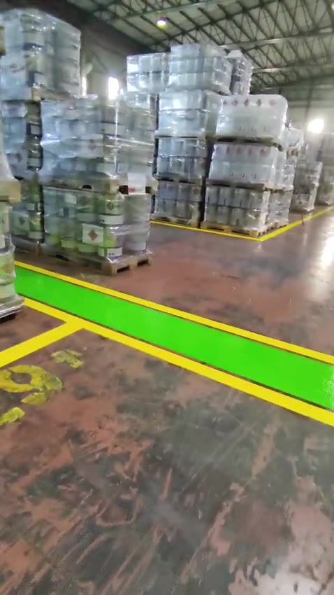 Fabrika zemin çizgi uygulamasından saha görüntüsü